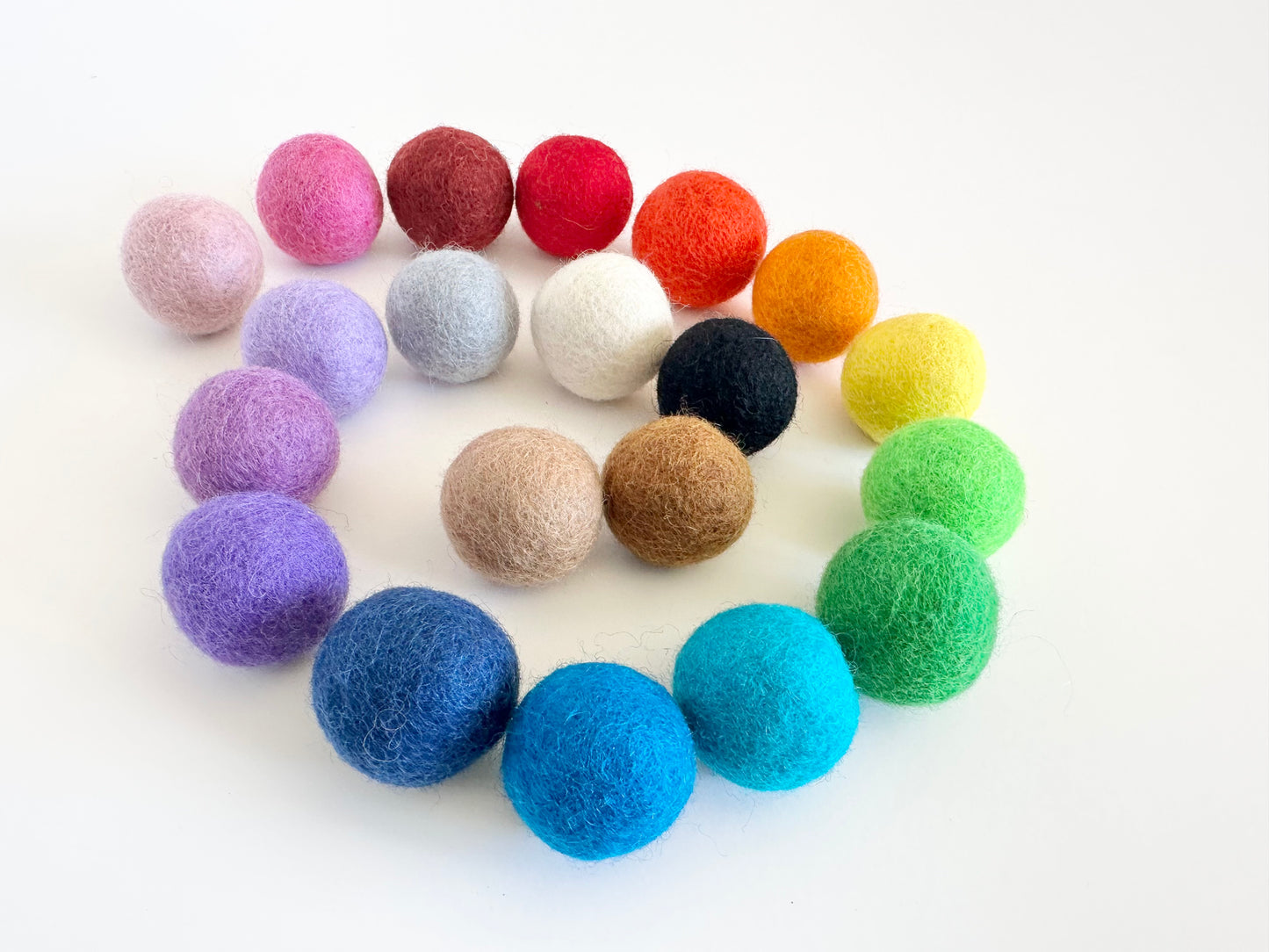Choose Your Color(s) - 4 cm Jumbo Felt Pom Pom Balls
