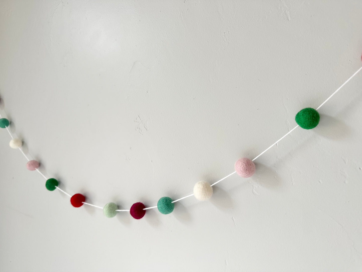 Pinks & Mints Christmas Garland