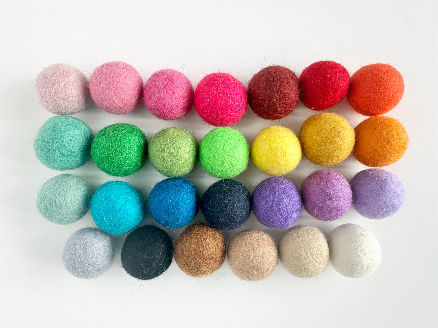 Medium Solid Wool Cat Toys