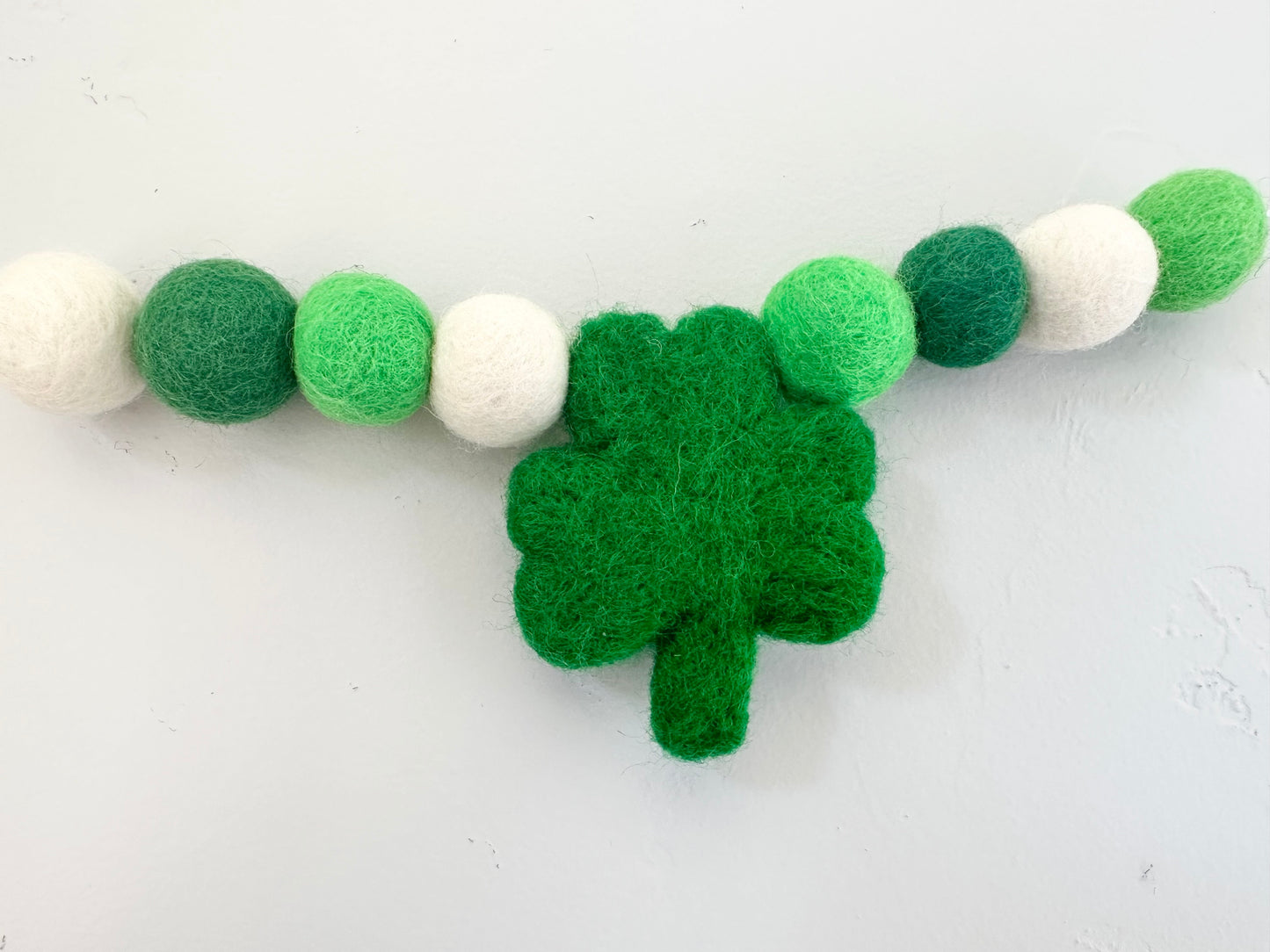 Shades of Green Shamrock Garland