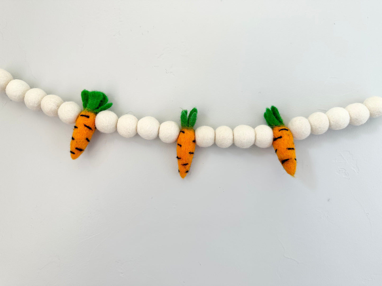Bunny Tail & Carrot Garland