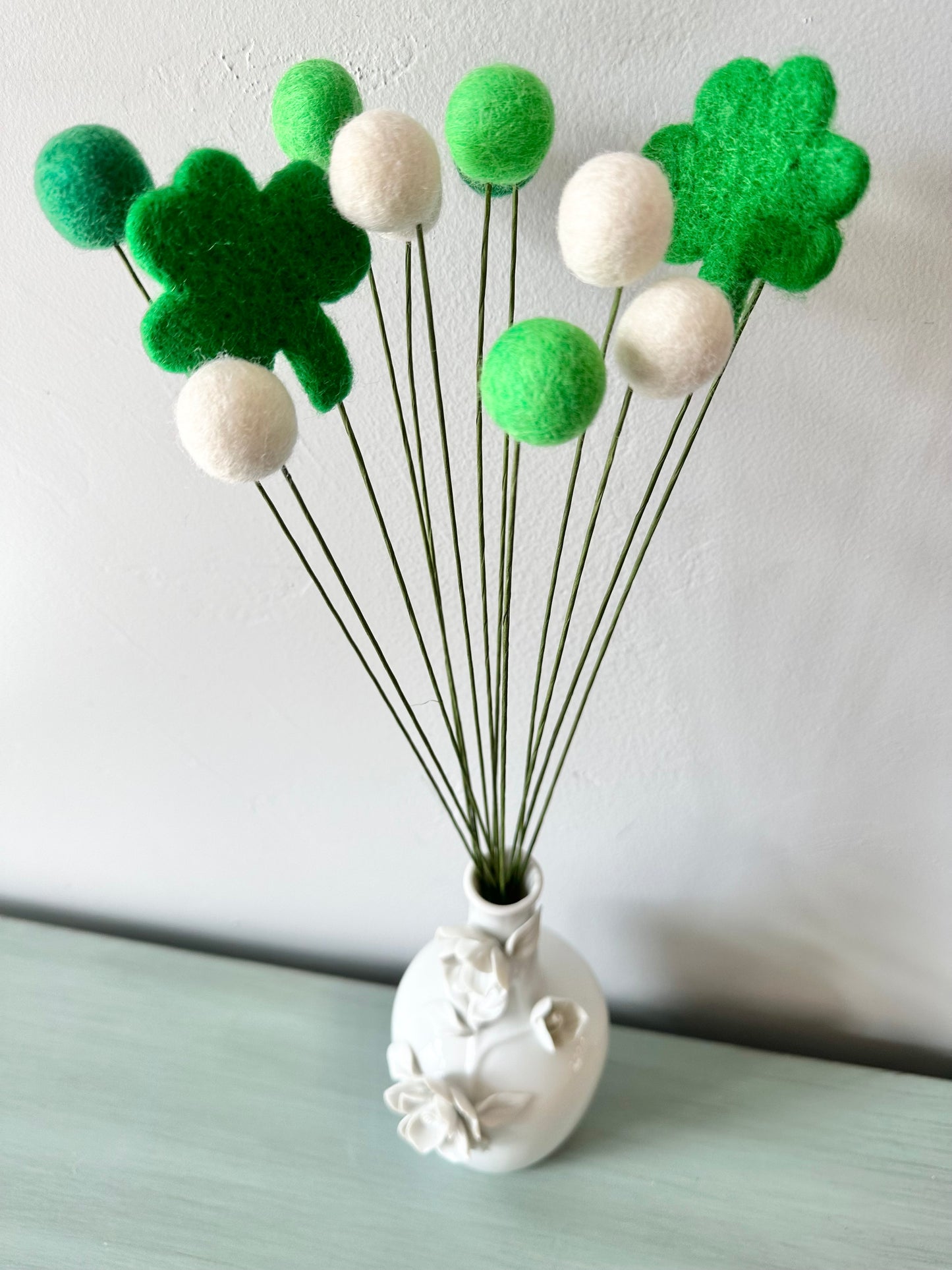 Shamrock & Felt Ball Bouquet