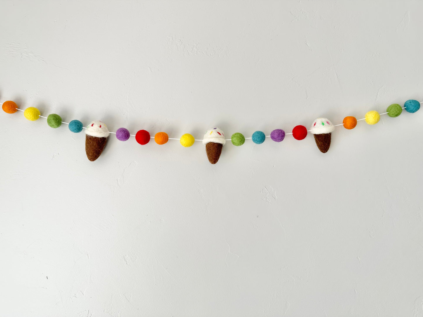Rainbow Ice Cream Garland
