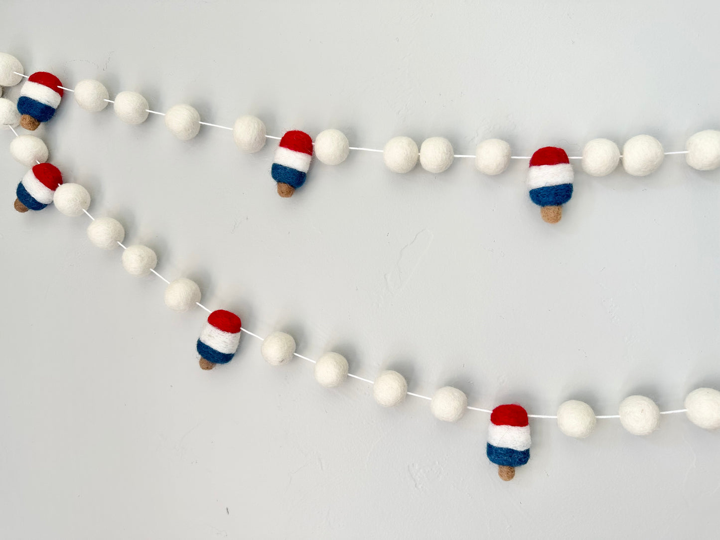 White Bomb Pop Garland