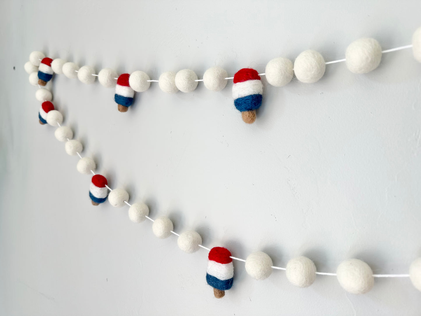 White Bomb Pop Garland