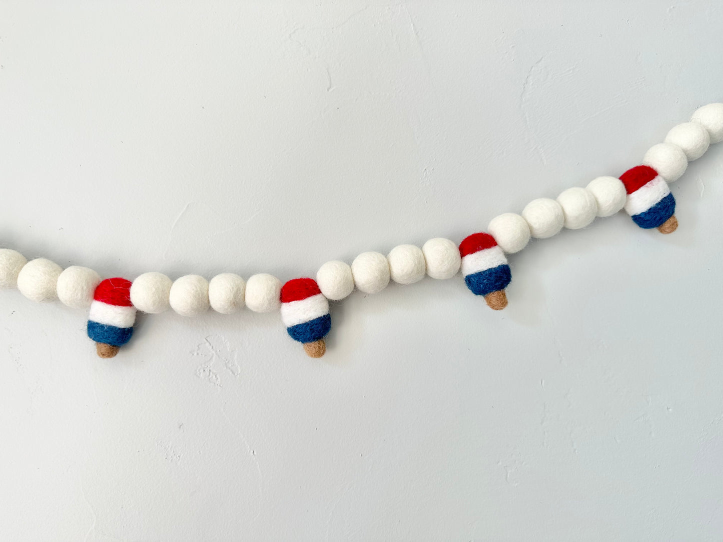 White Bomb Pop Garland