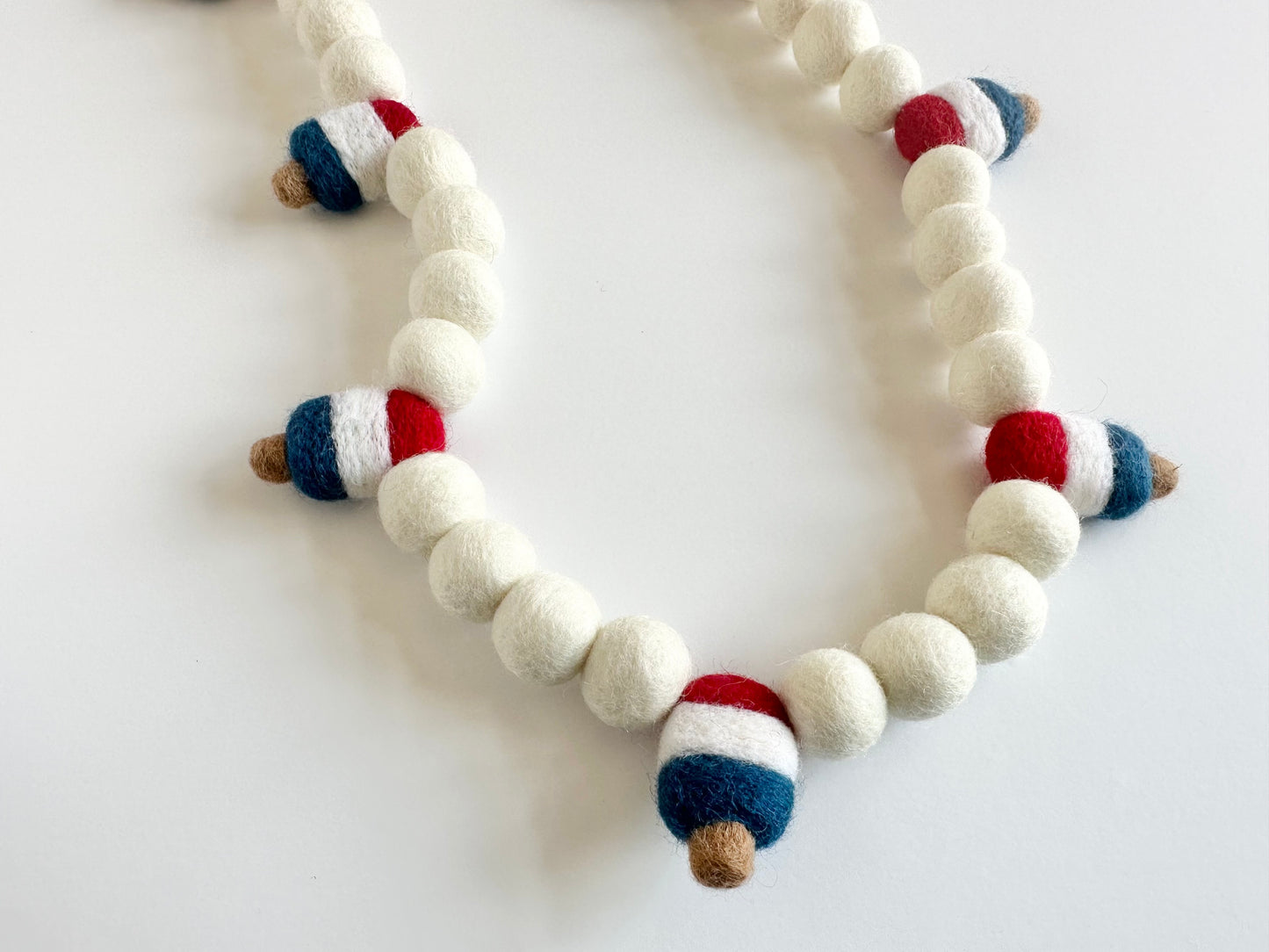 White Bomb Pop Garland