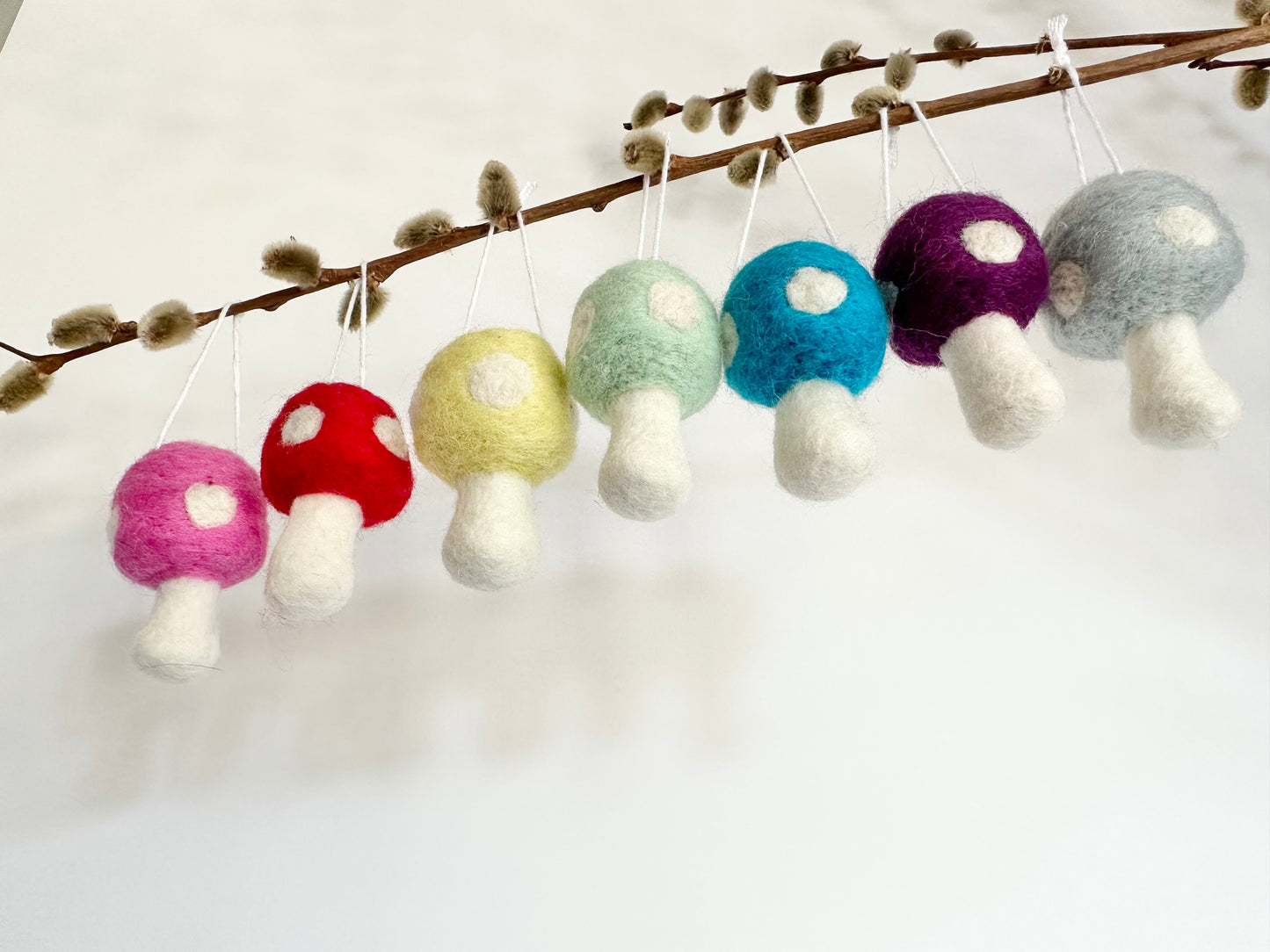Felted Toadstool Mushrooms