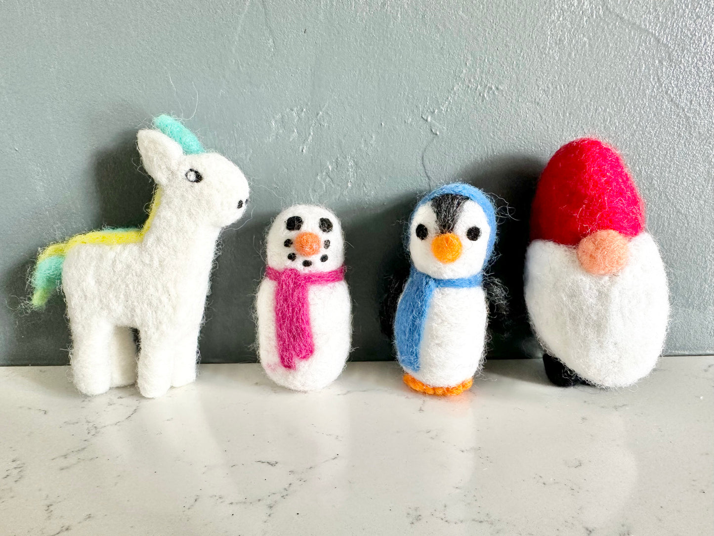 Felted Christmas Ornaments