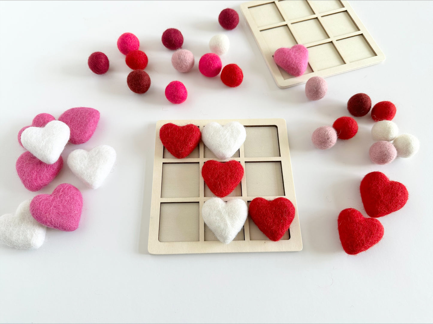 Heart Tic Tac Toe Set