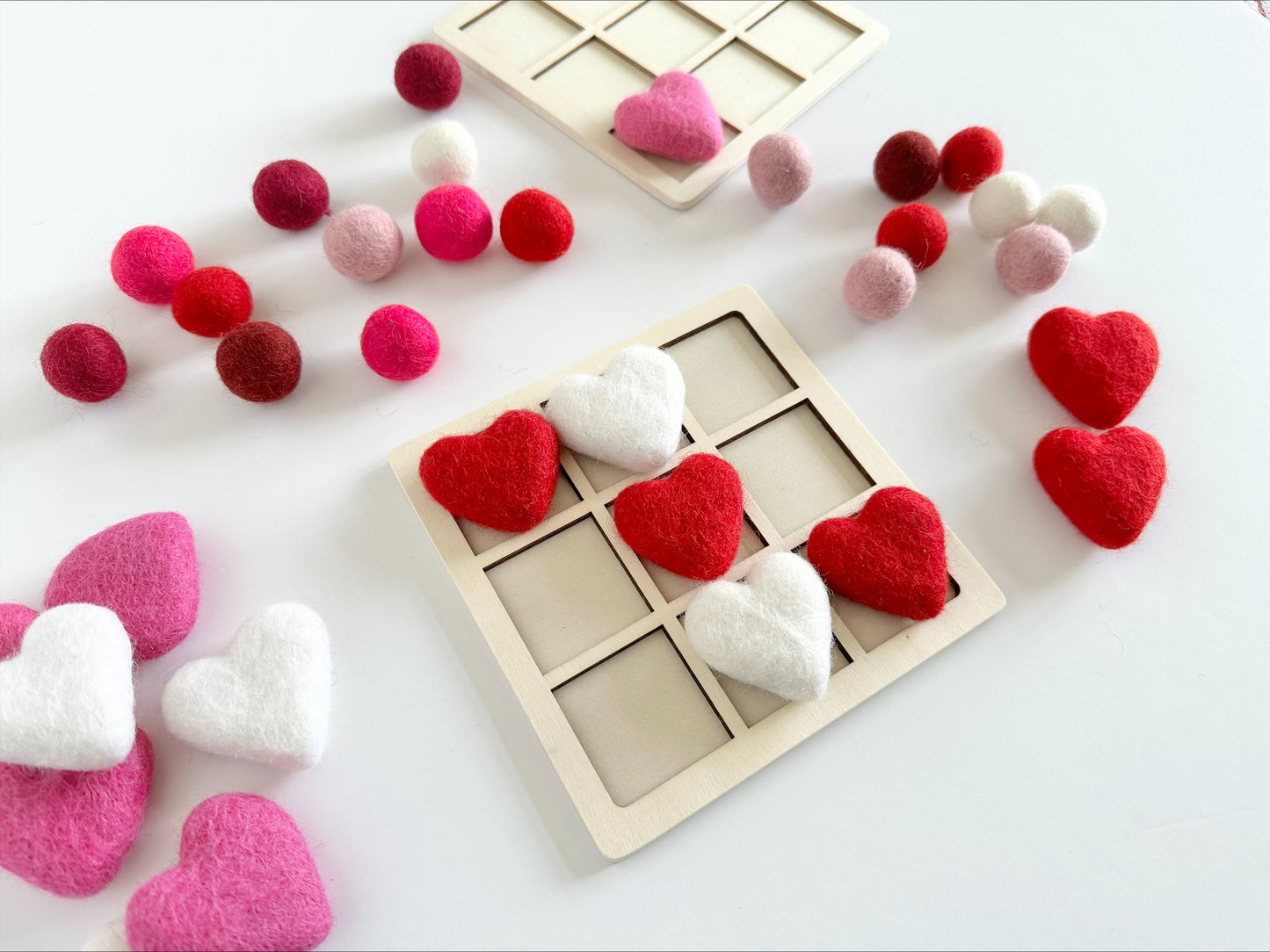 Heart Tic Tac Toe Set