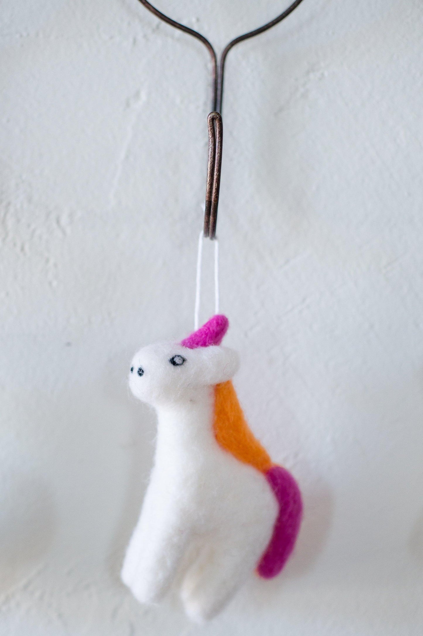 Felted Unicorn Ornaments - Redheadnblue
