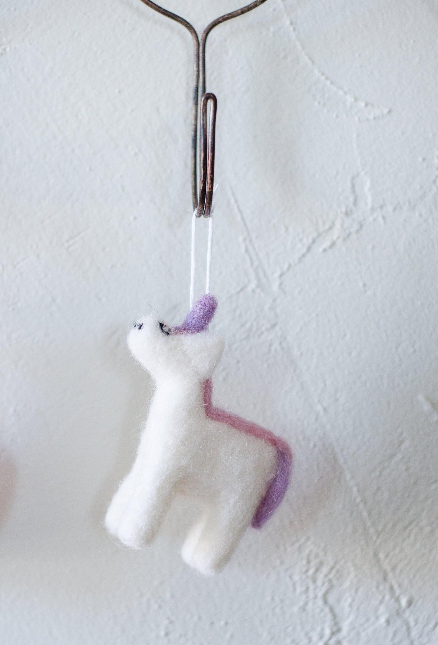 Felted Unicorn Ornaments - Redheadnblue