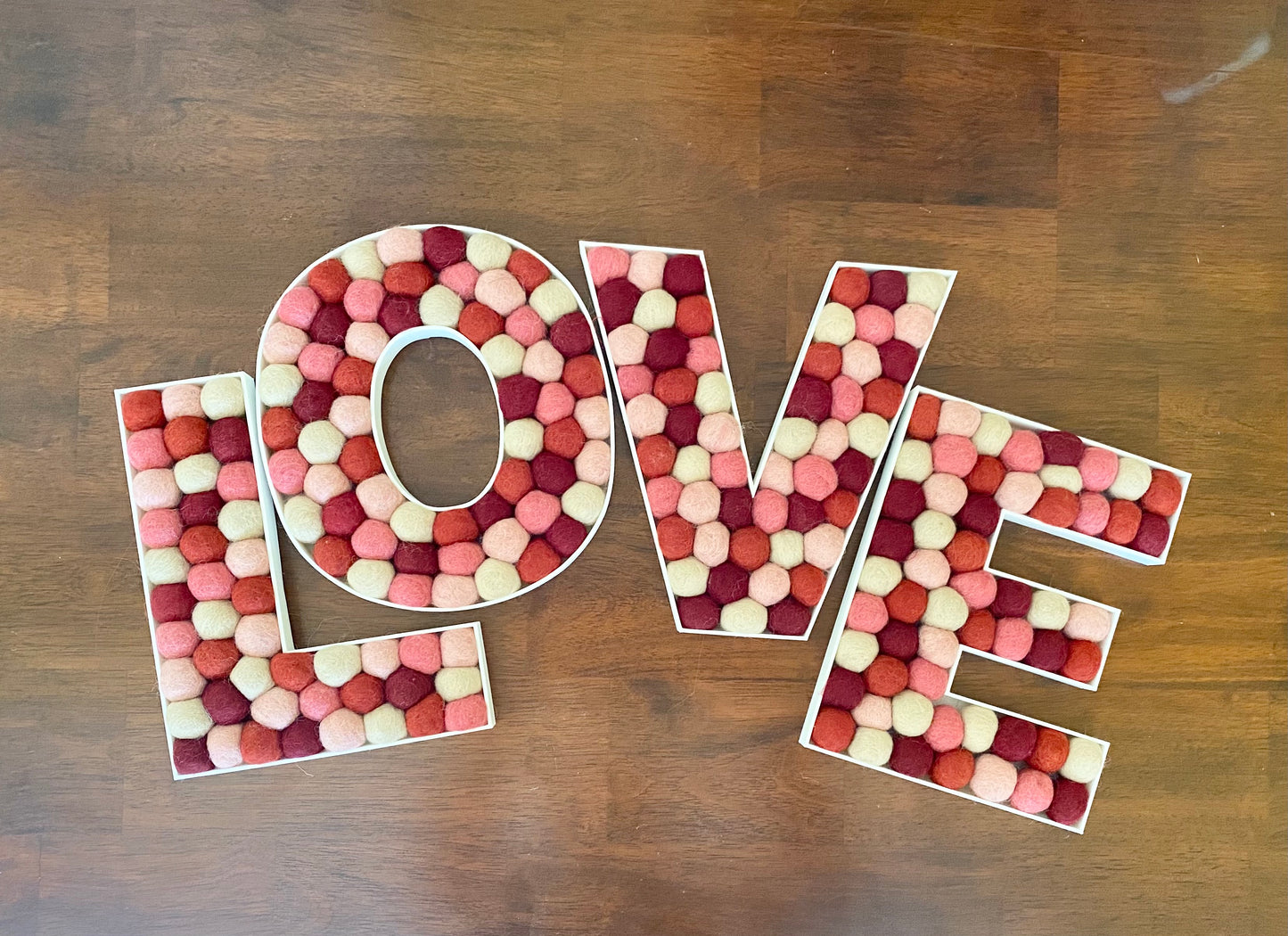 Felt Ball Letter V