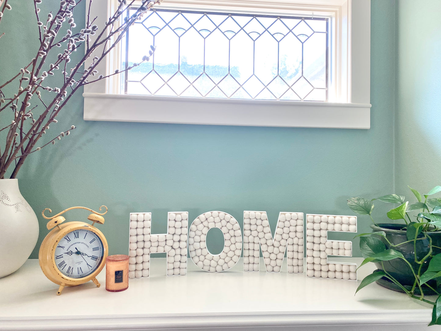 HOME Felt Ball Letters