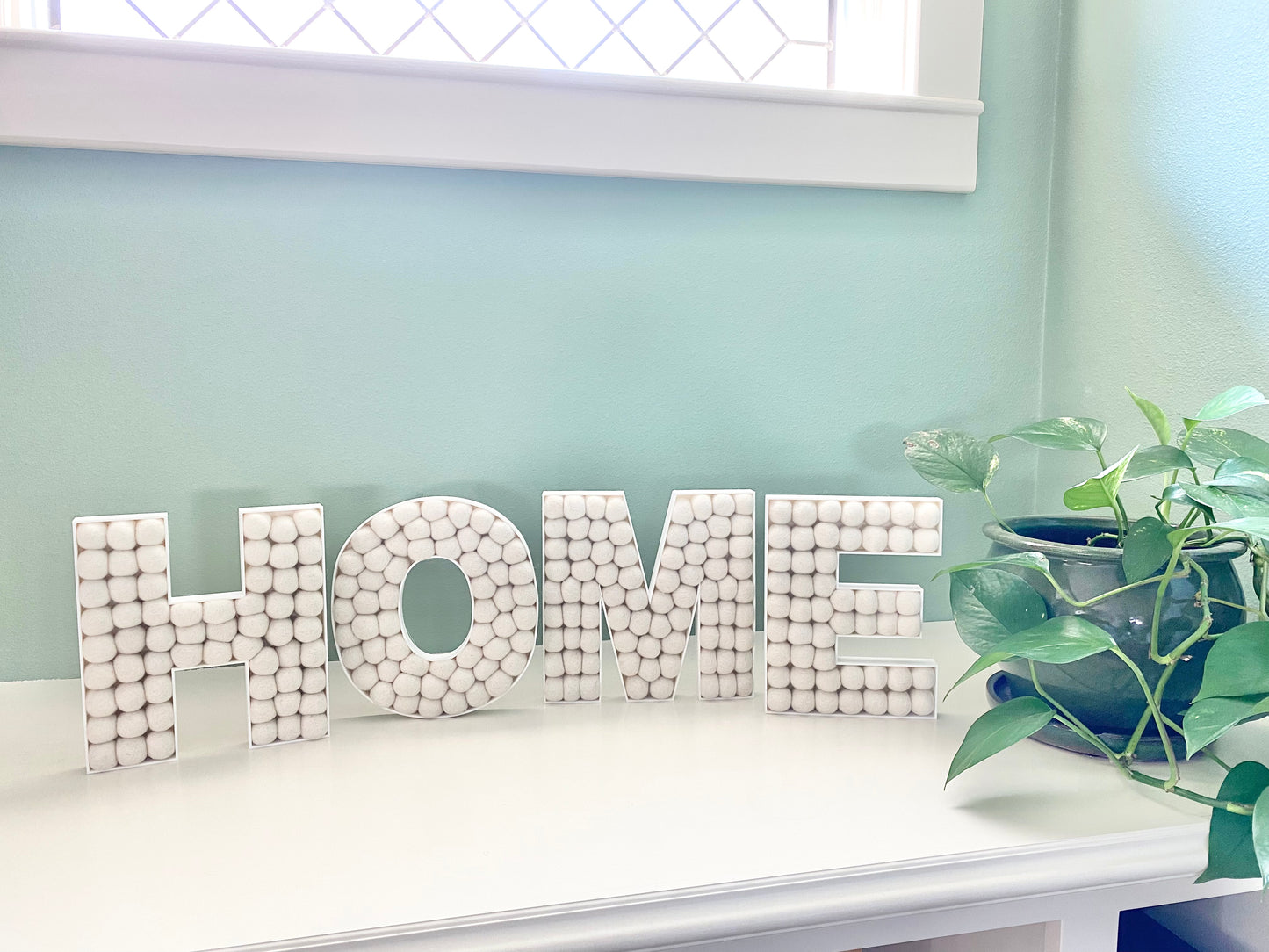 HOME Felt Ball Letters