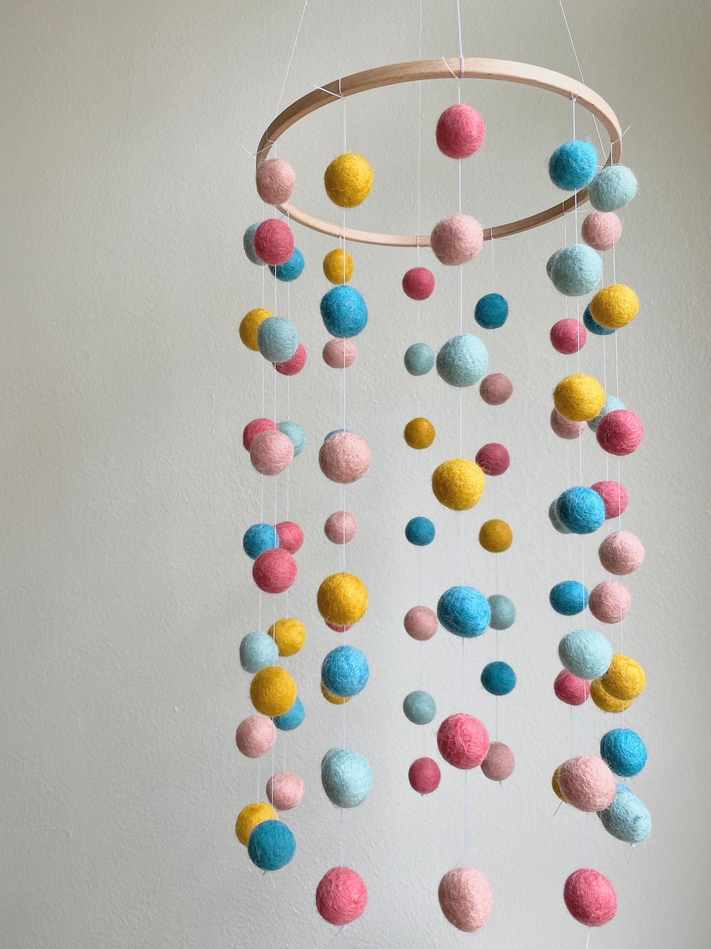 Pinks, Blues & Gold Ceiling Mobile