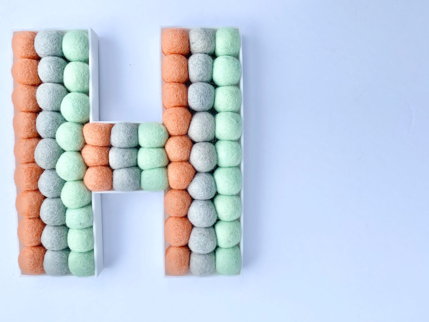 HI Felt Ball Letters