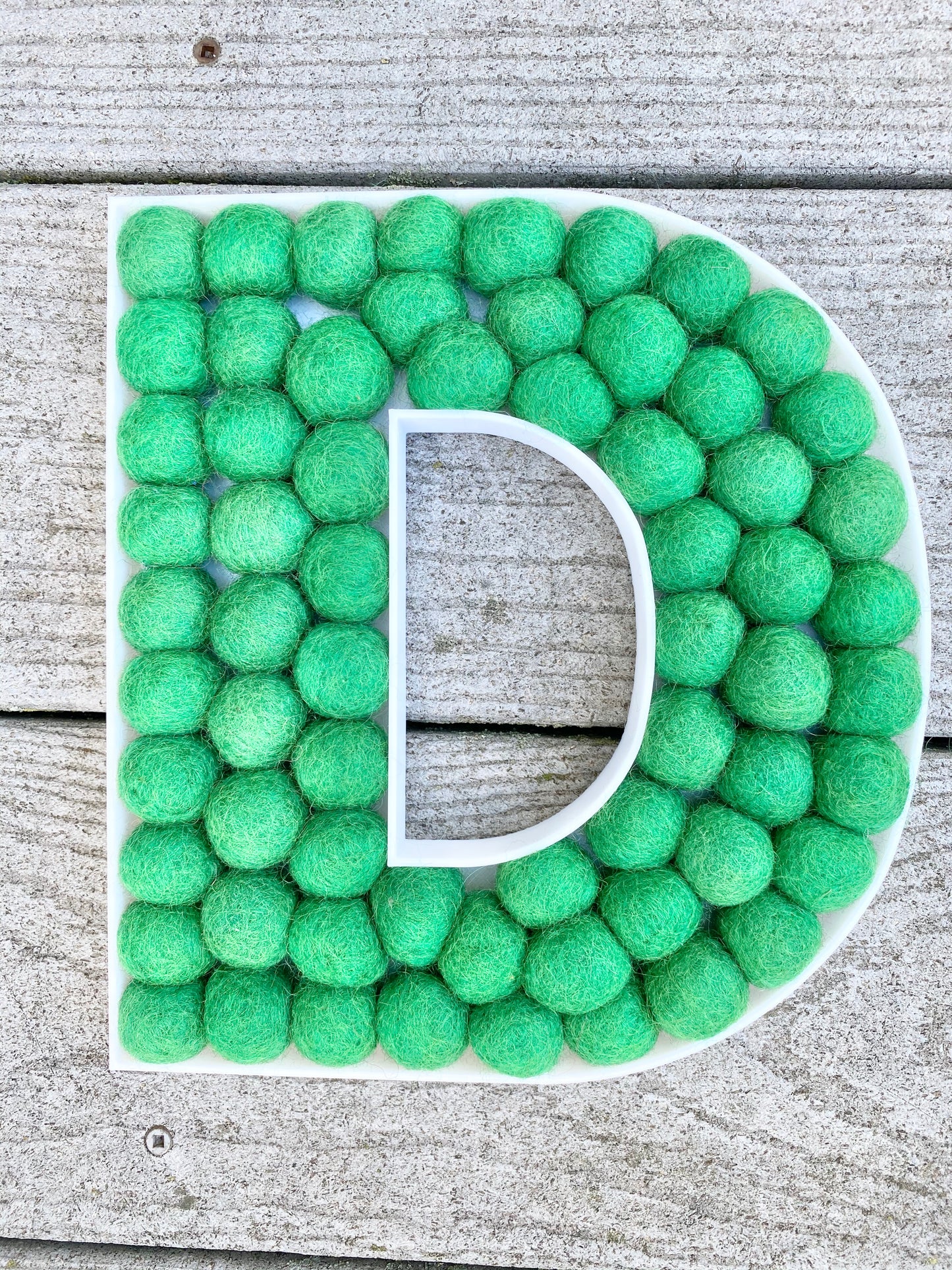 Felt Ball Letter D