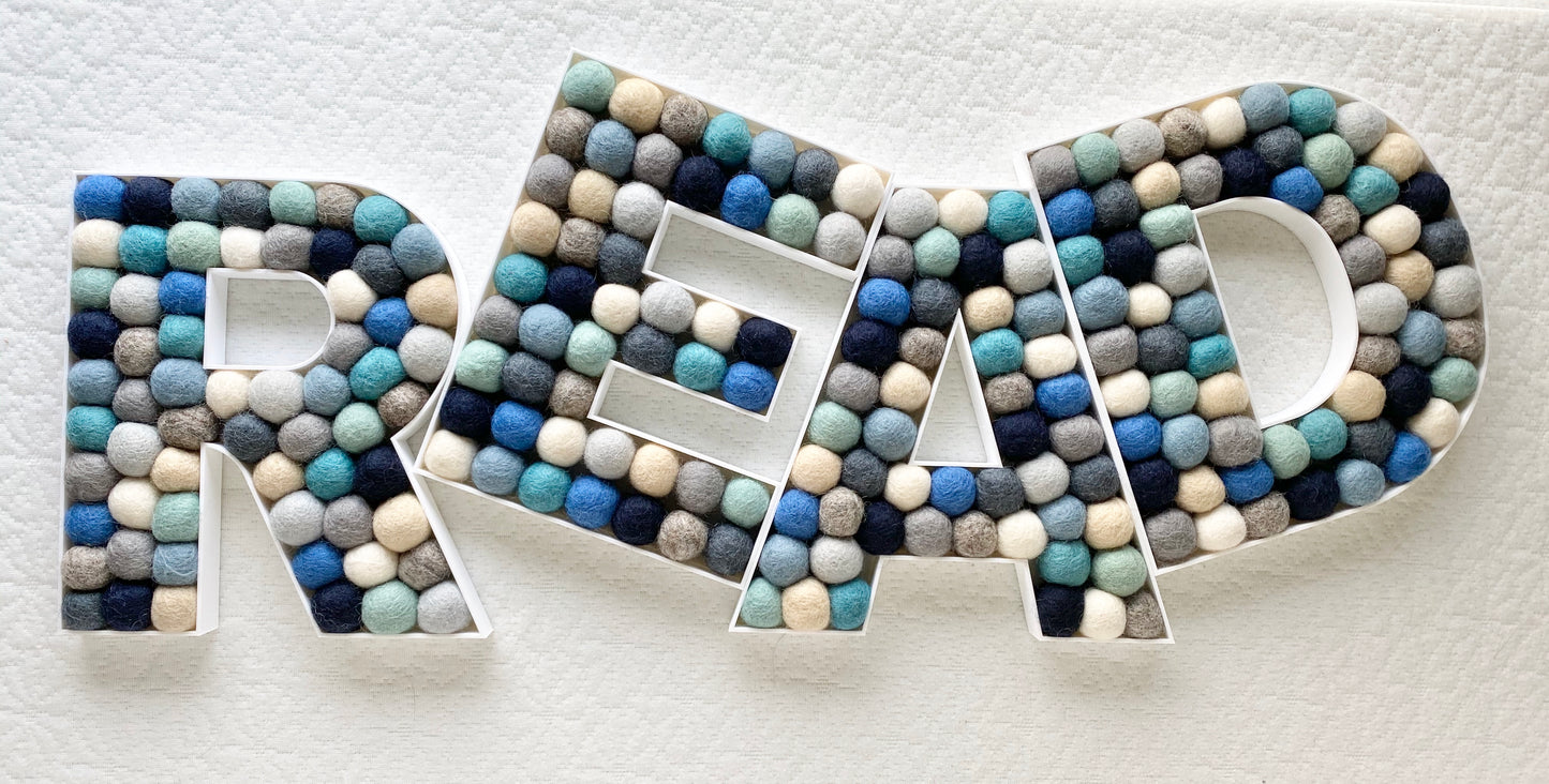 READ Felt Ball Letters
