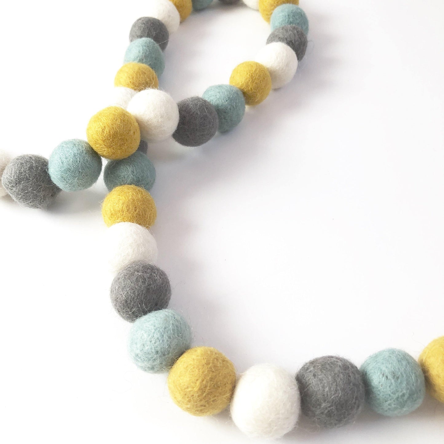 Baby Blue & Gold Garland - Redheadnblue