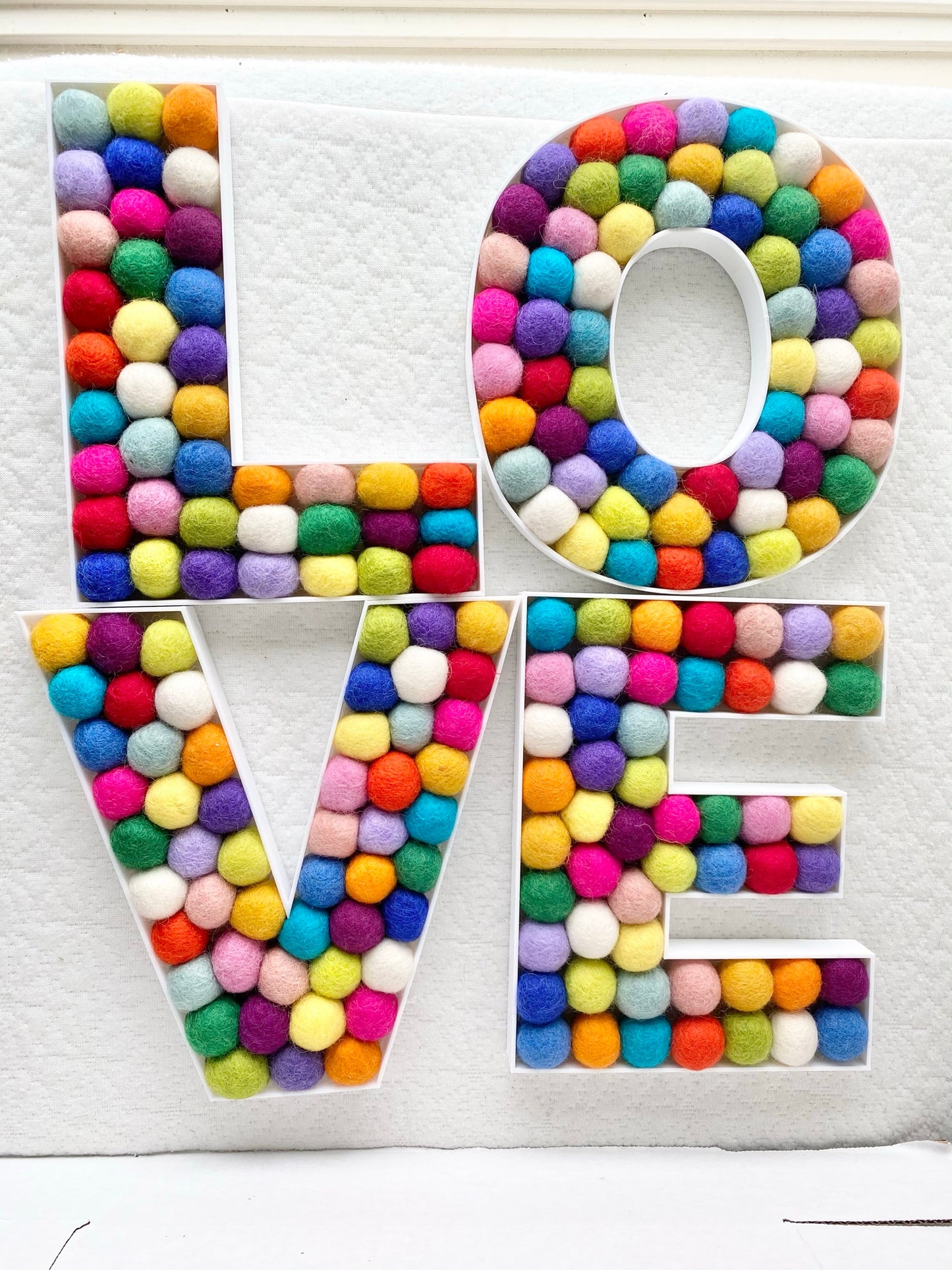 Felt Ball Letter V