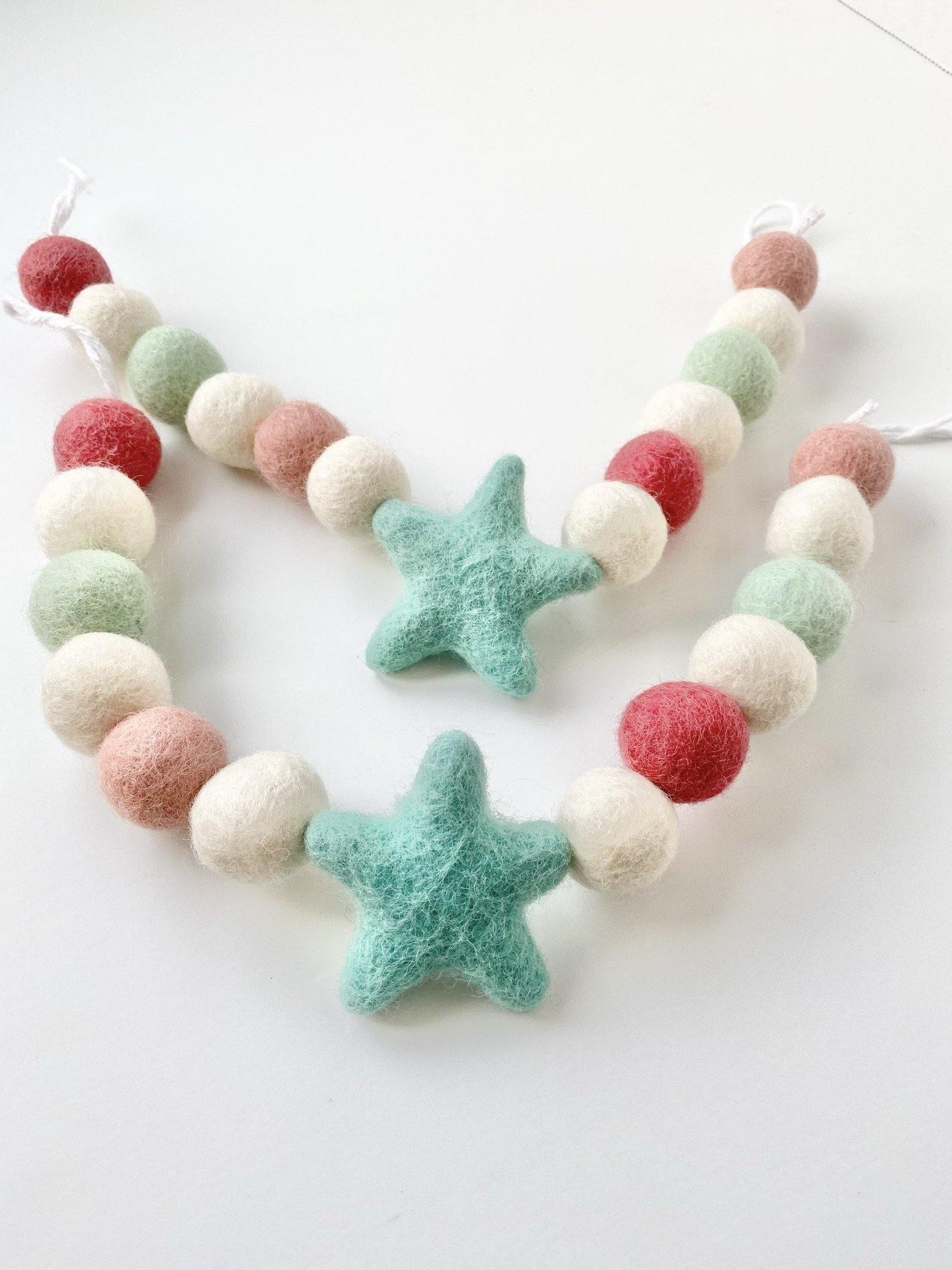 Turquoise Star Curtain Ties - Redheadnblue