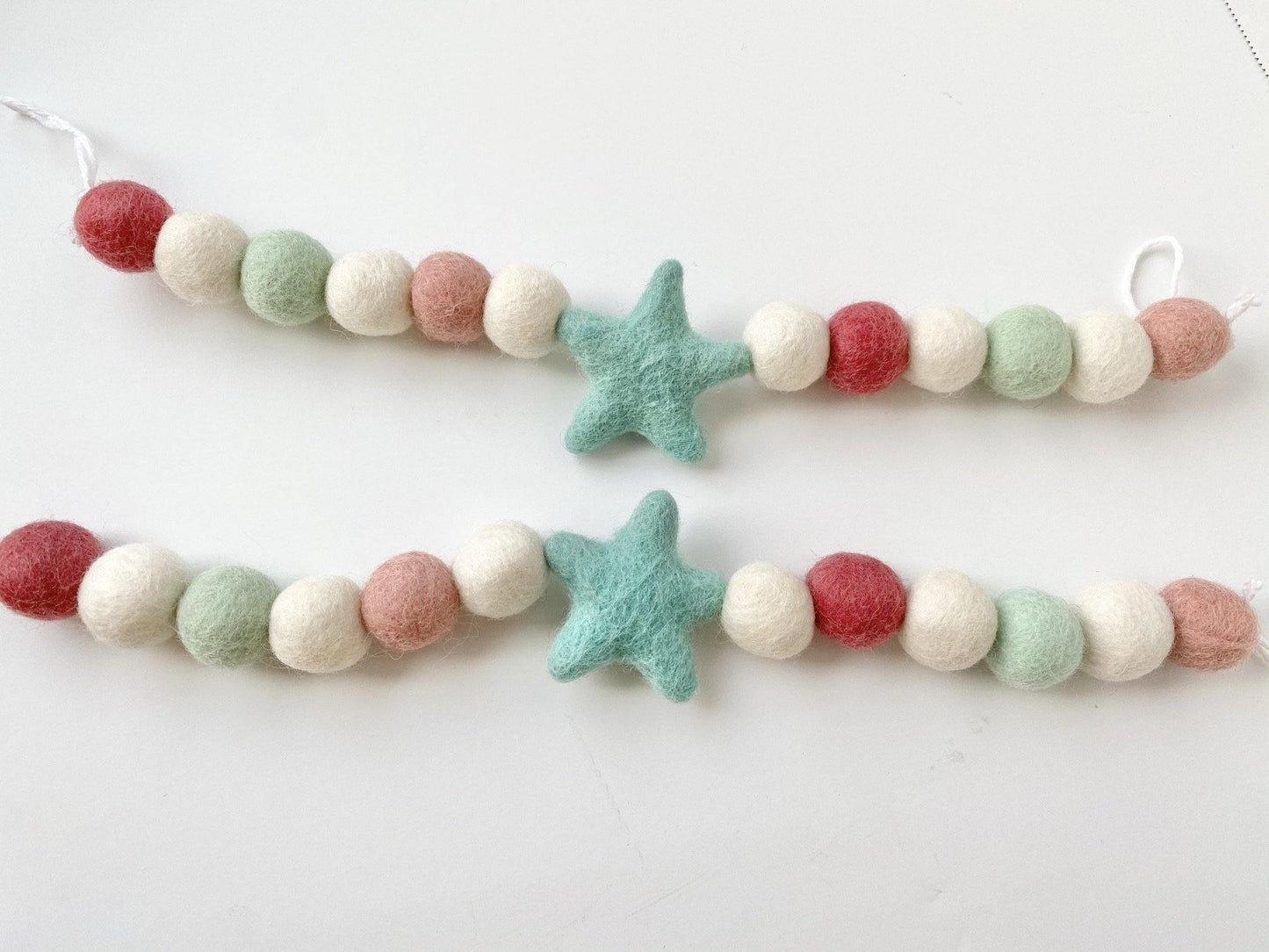 Turquoise Star Curtain Ties - Redheadnblue