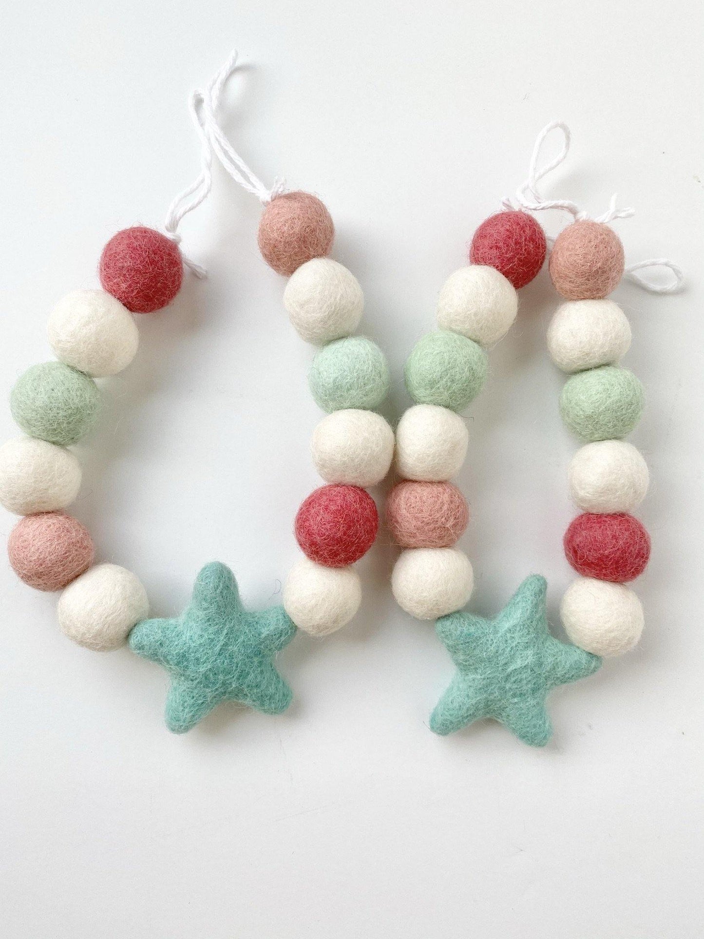 Turquoise Star Curtain Ties - Redheadnblue