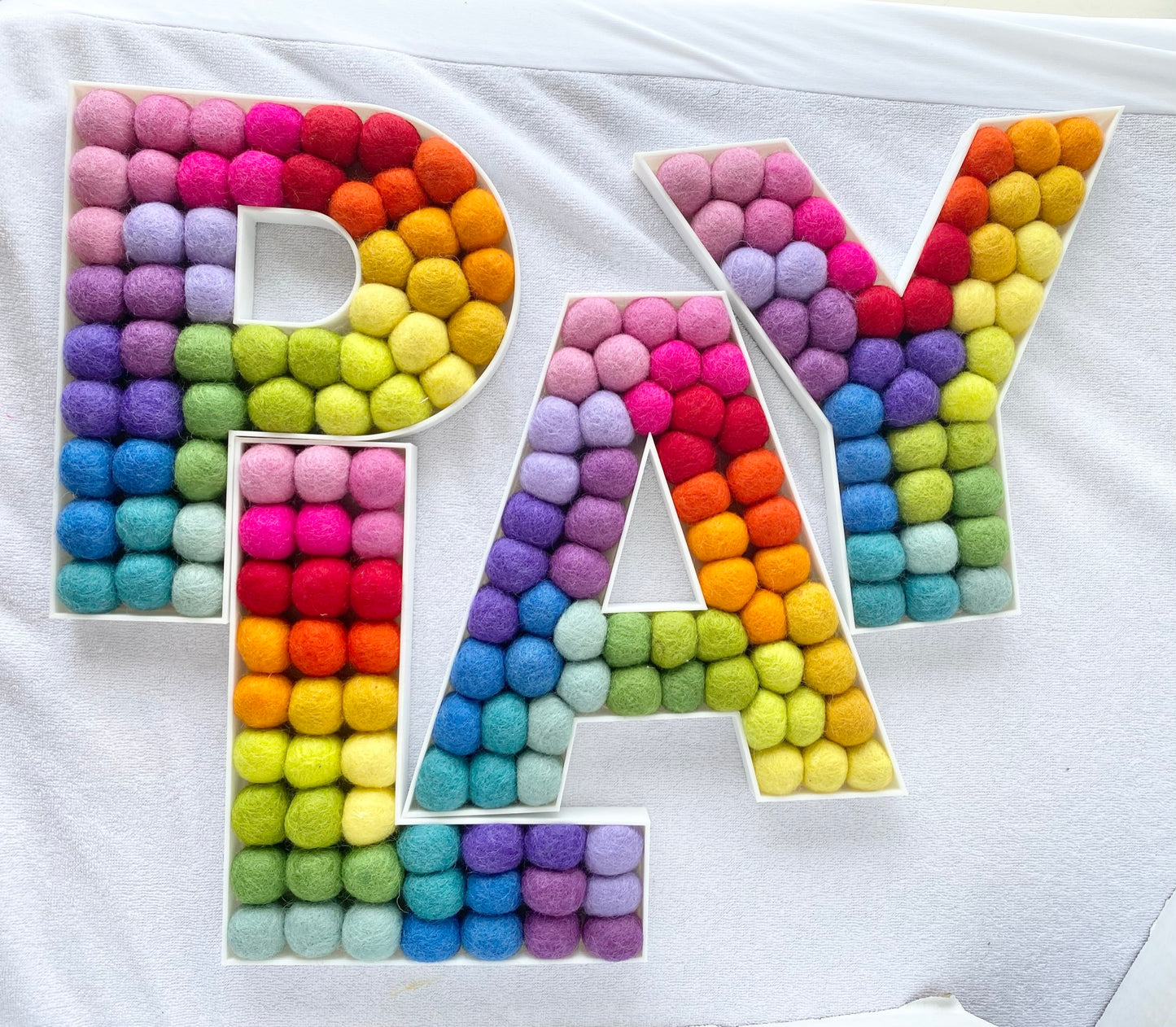 Felt Ball Letter Y