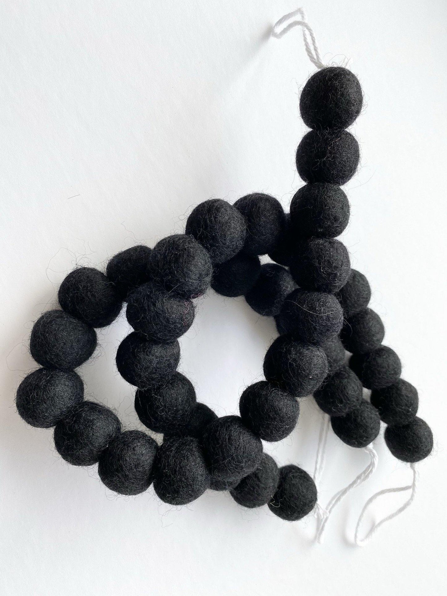 Solid Black Curtain Ties - Redheadnblue