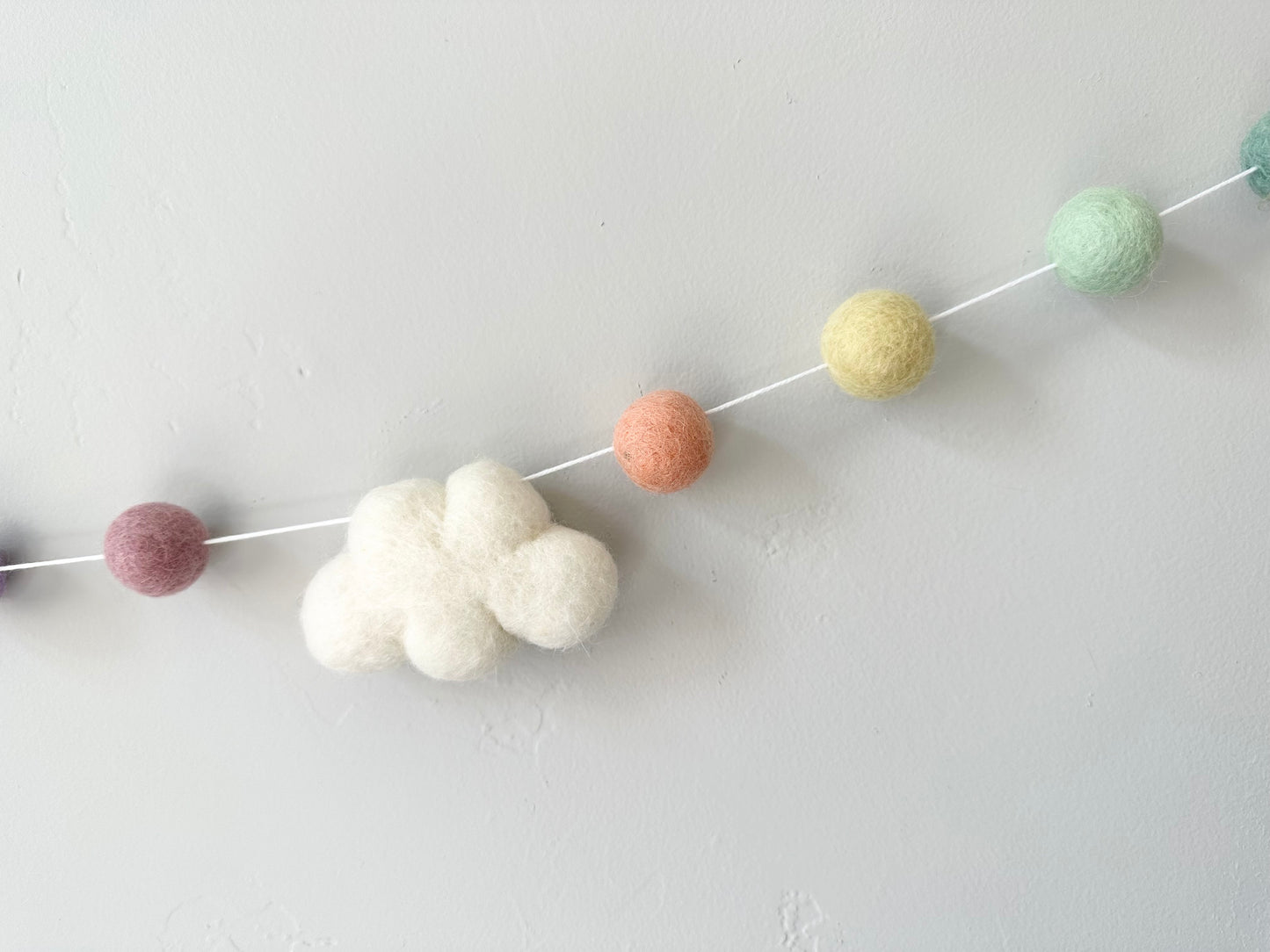 Pastel Rainbow Cloud Garland