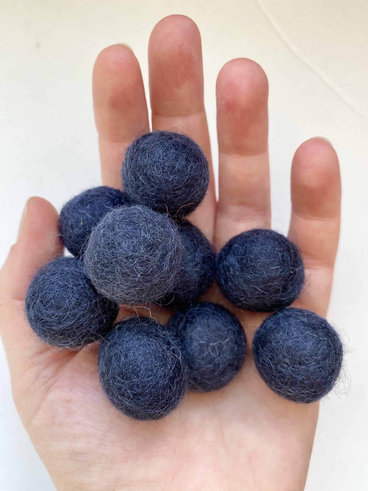 Boys Nursery Room - 2 cm Felt Pom Pom Balls - Wool Jamboree