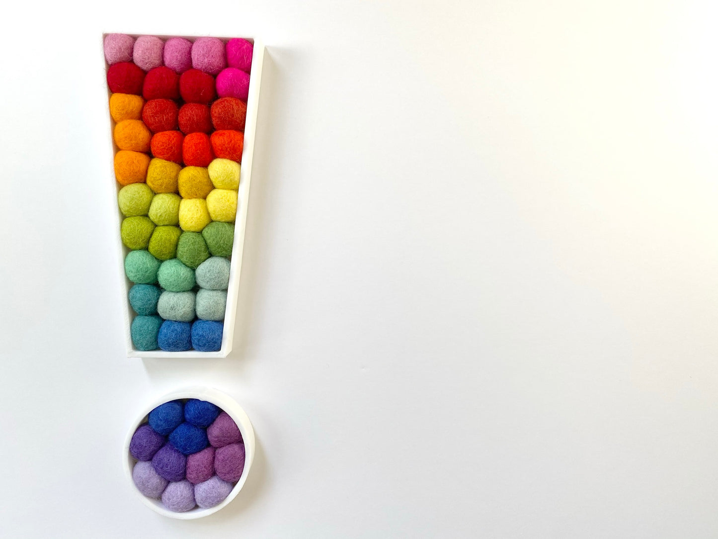 Felt Ball Exclamation Point Wall Hanging