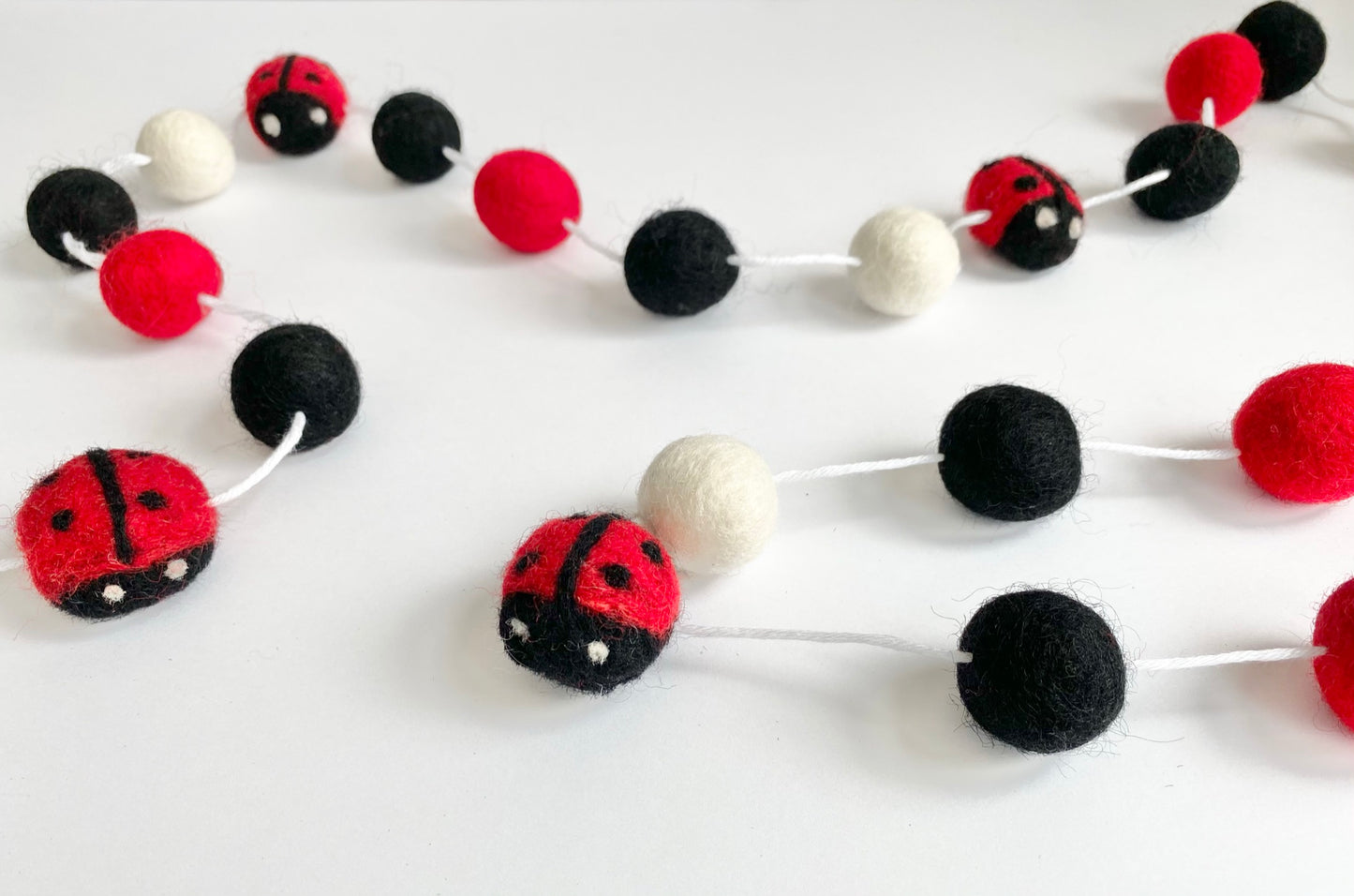 Felt Lady Bug Garland