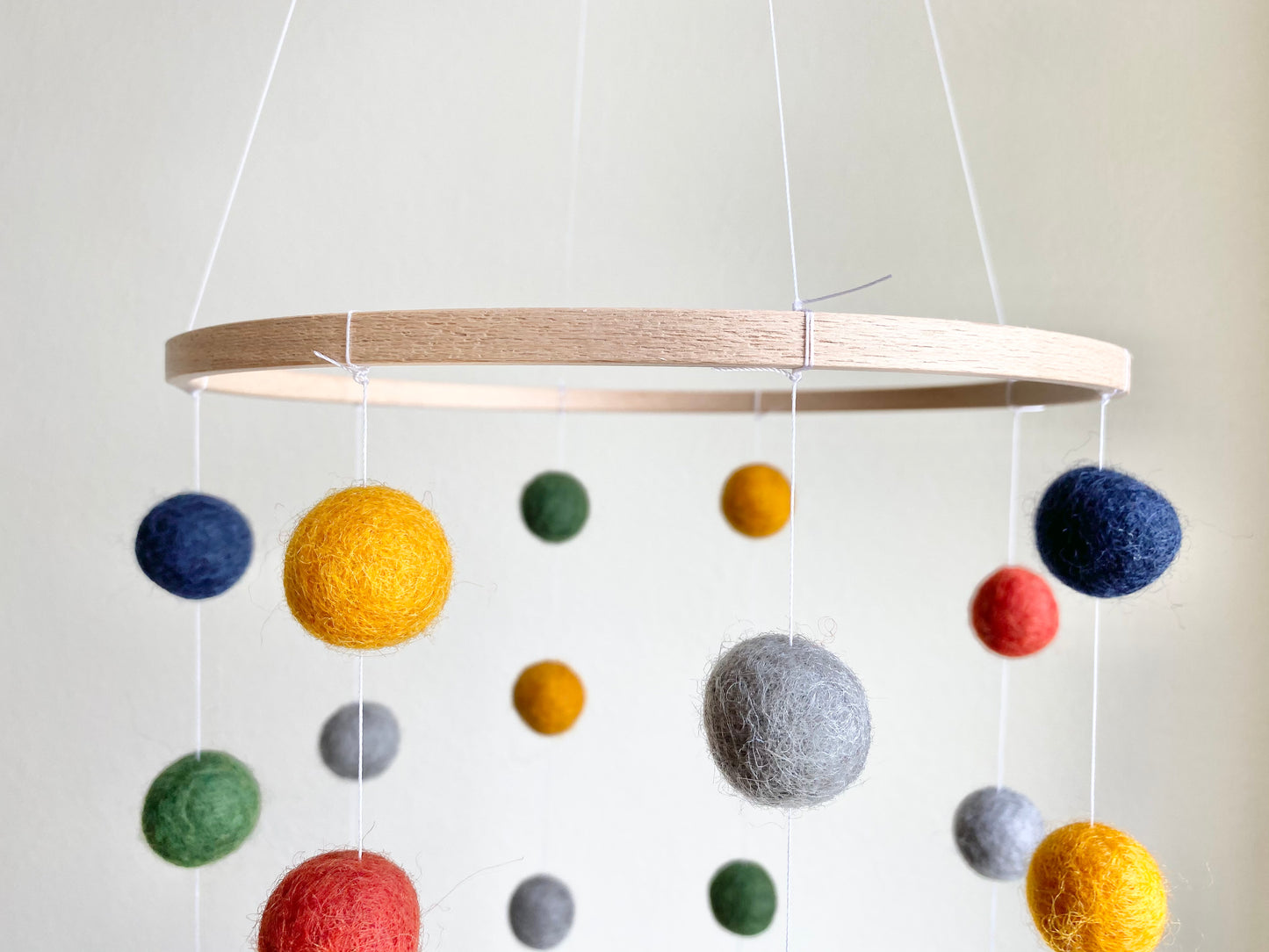 Rust Navy Gold Ceiling Mobile