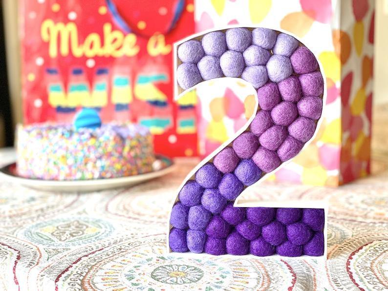 Felt Ball Numbers 0 - 9 - Wool Jamboree