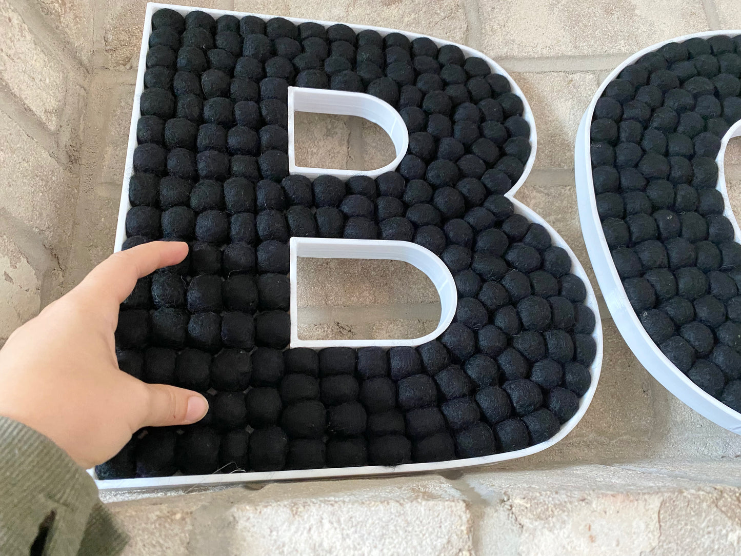 BOO Felt Ball Letters