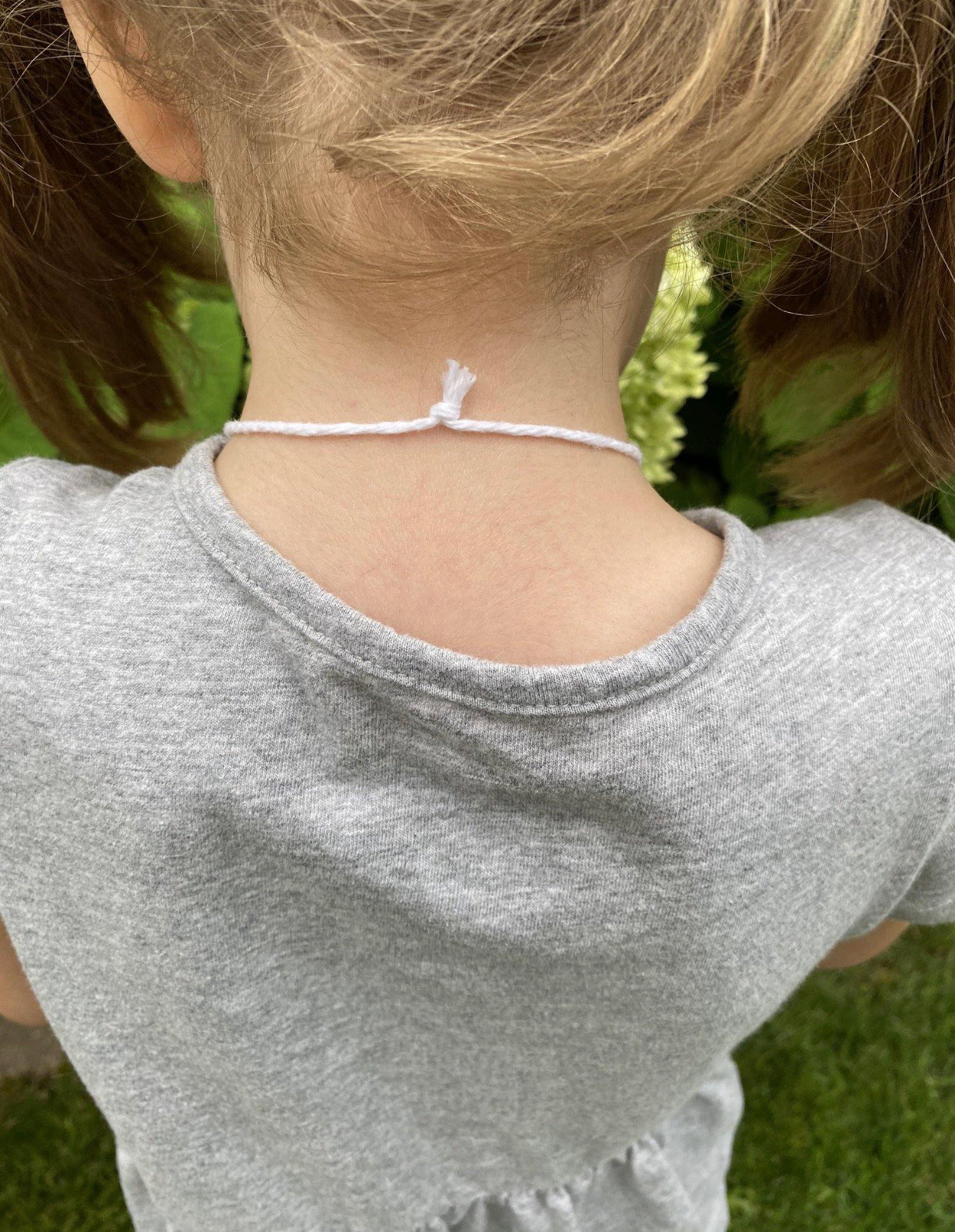 Girly Neutrals Felt Ball Necklace