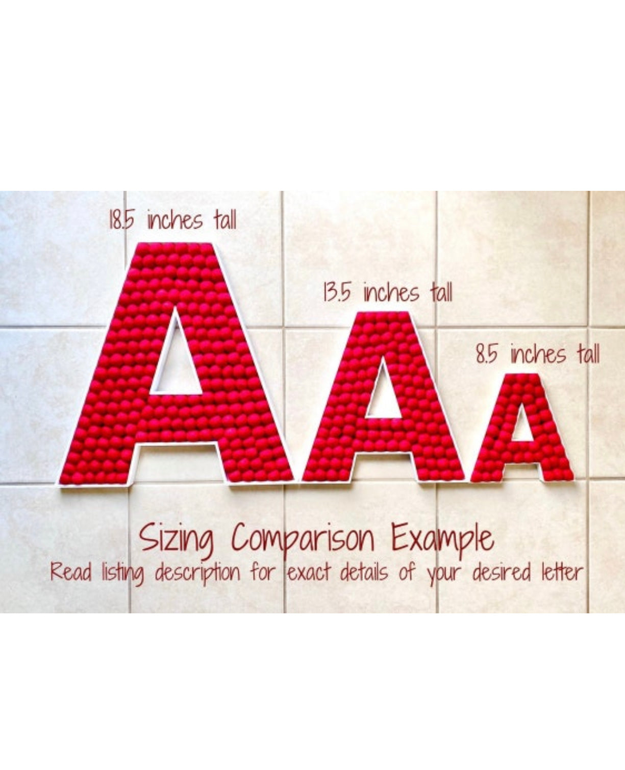 MATH Felt Ball Letters