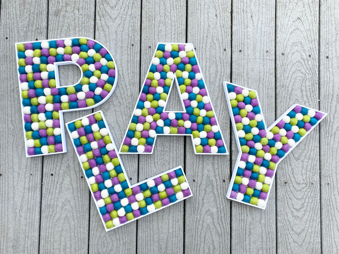 PLAY Felt Ball Letters