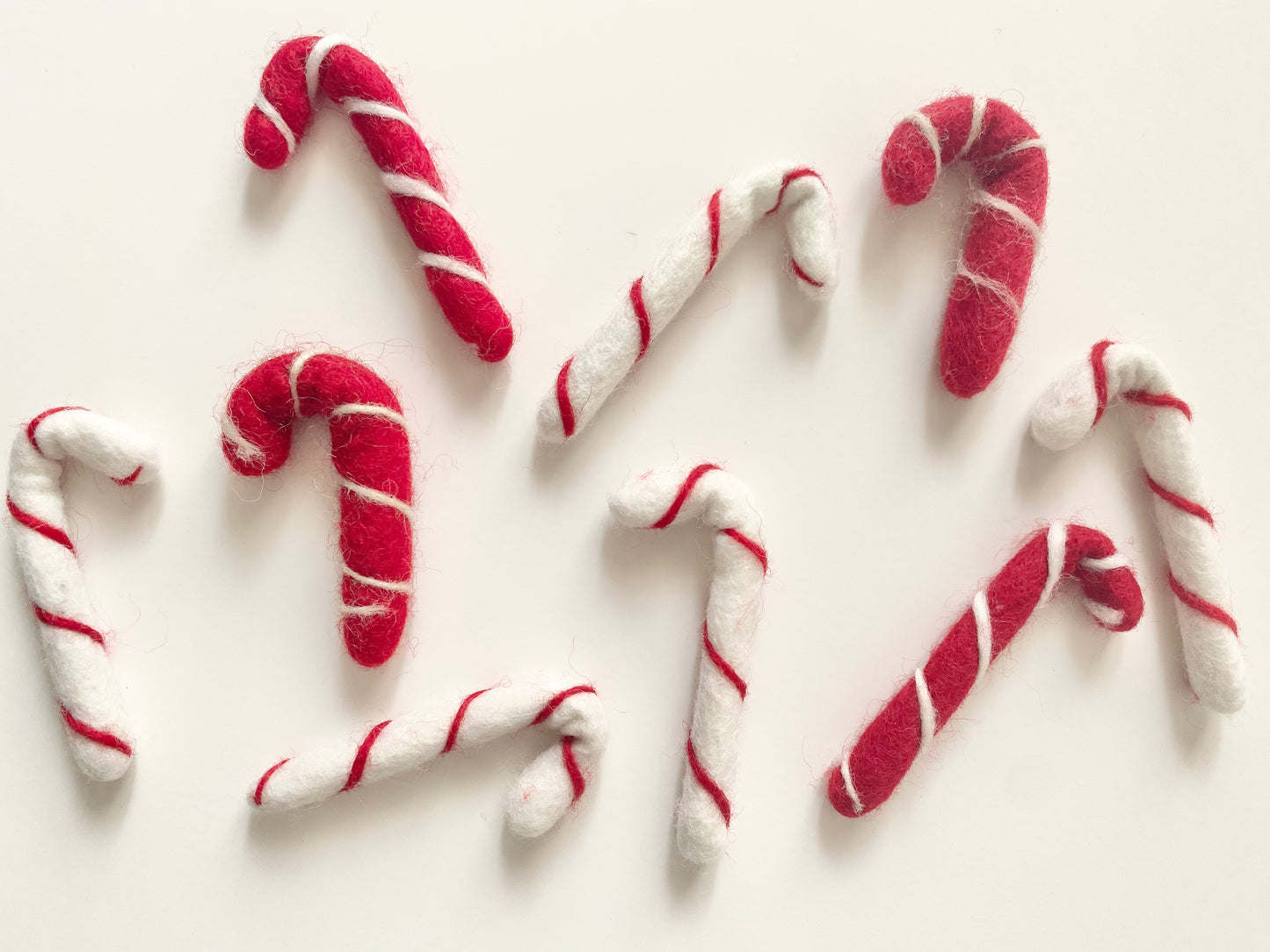 Felted Candy Cane