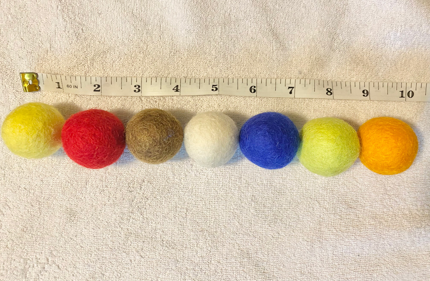 Ombre Rainbow JUMBO felt ball Garland