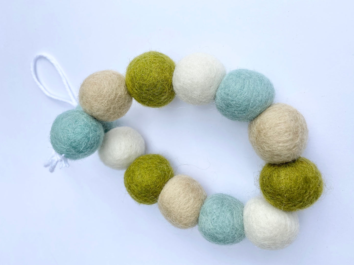 Olive & Baby Blue Curtain Ties