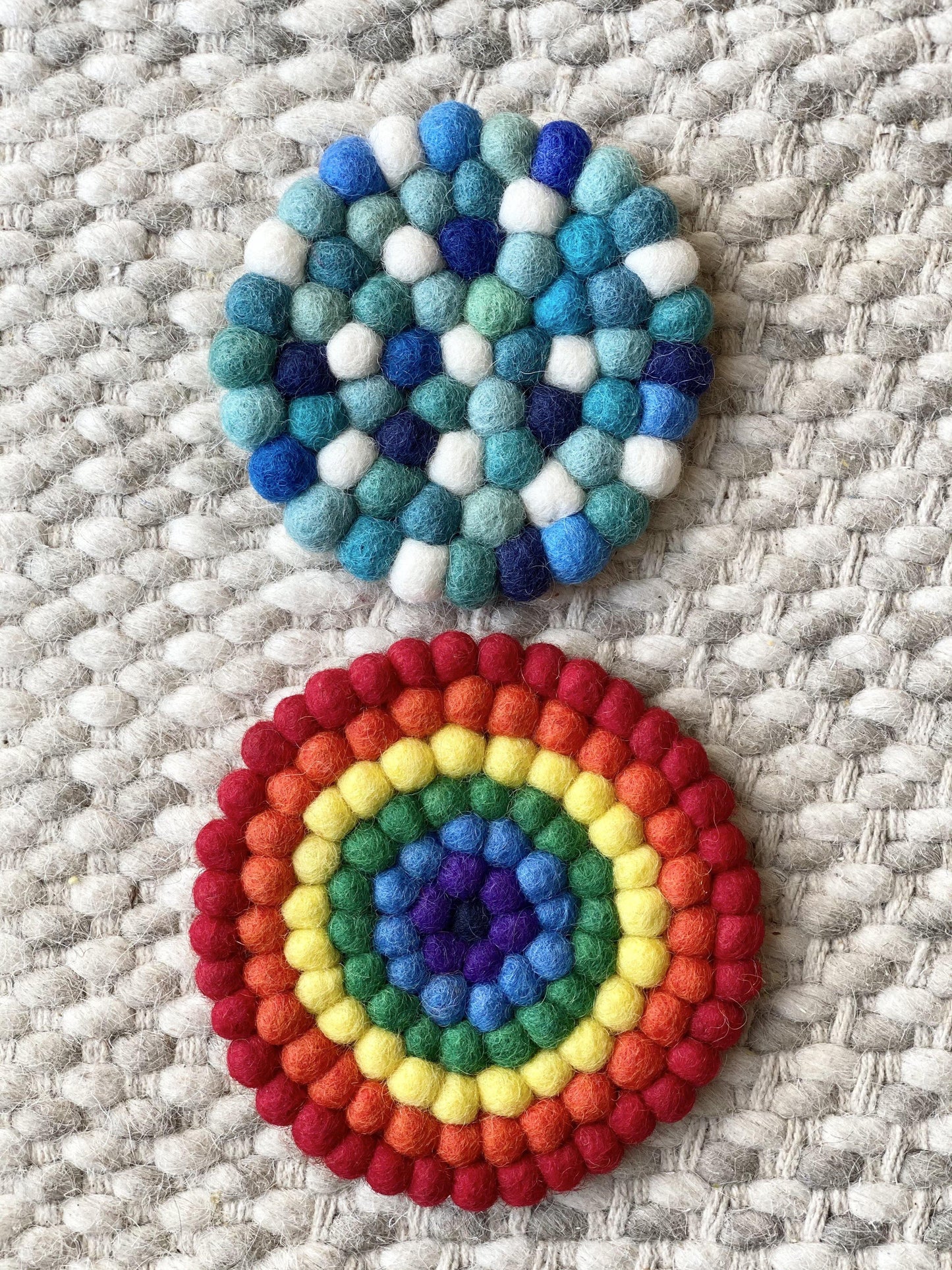 Rainbow Trivet &/or Coaster - Redheadnblue