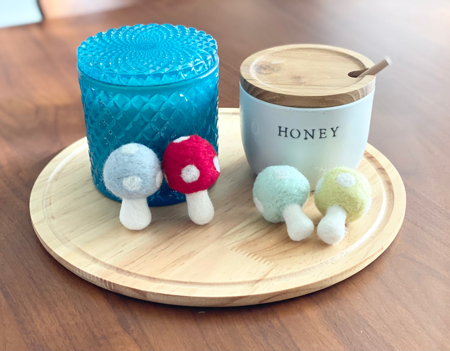 Felted Toadstool Mushrooms
