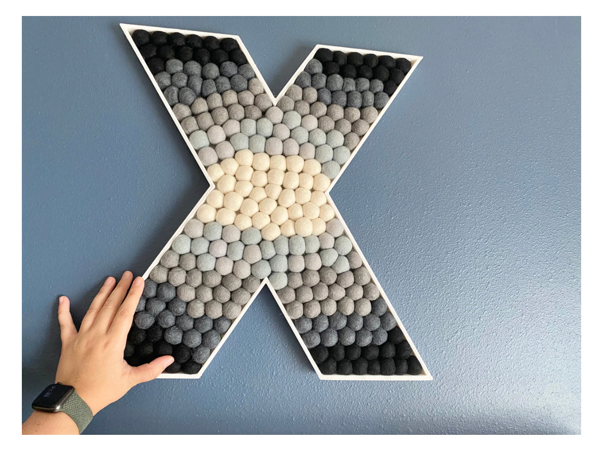 XO Felt Ball Letters