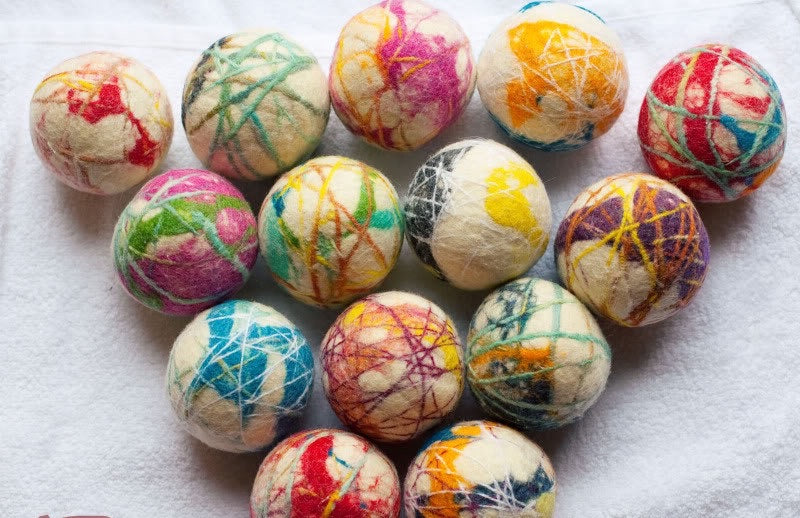 Tie Dye Stripe Dryer Balls