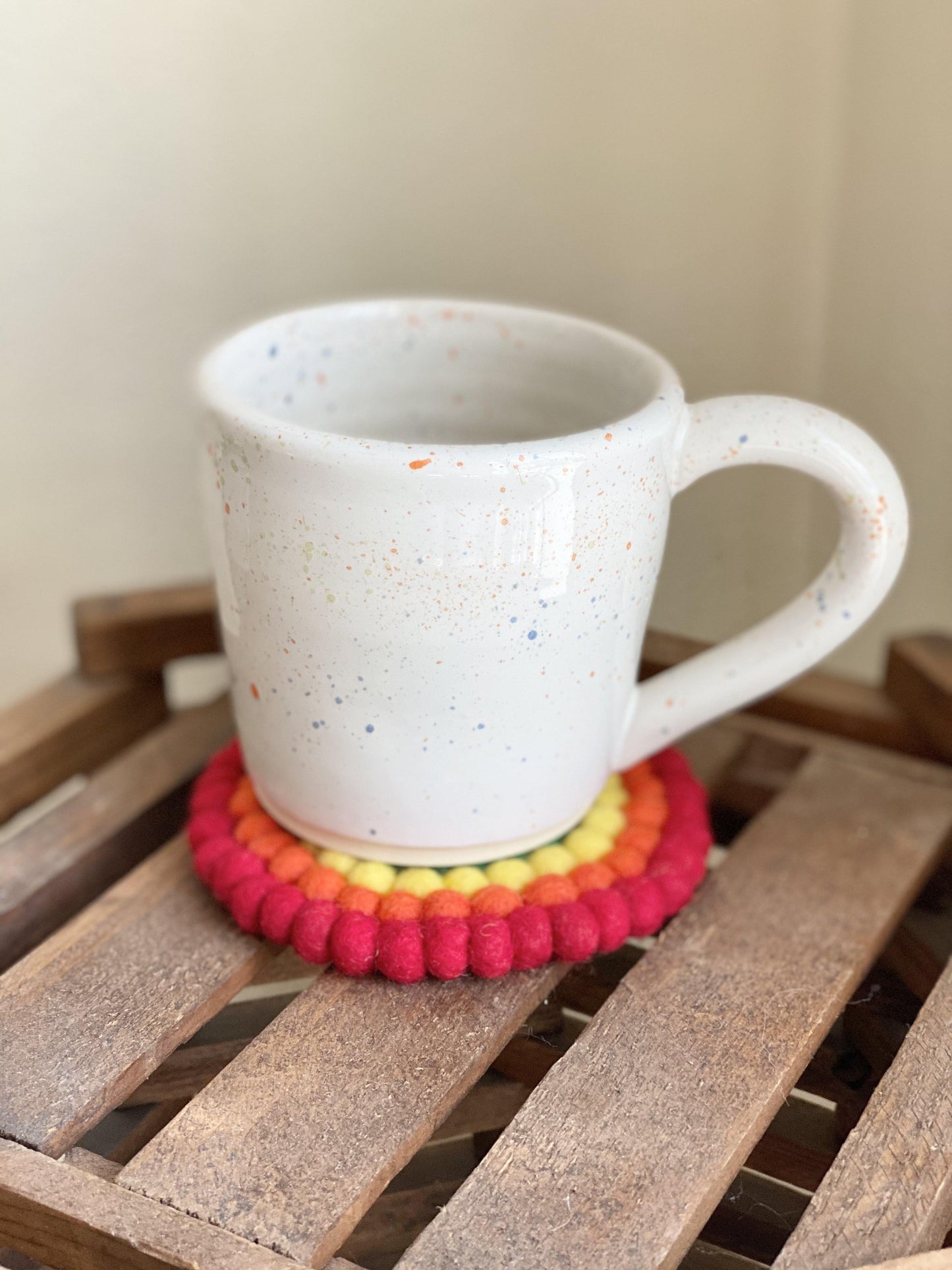 Rainbow Trivet &/or Coaster - Redheadnblue