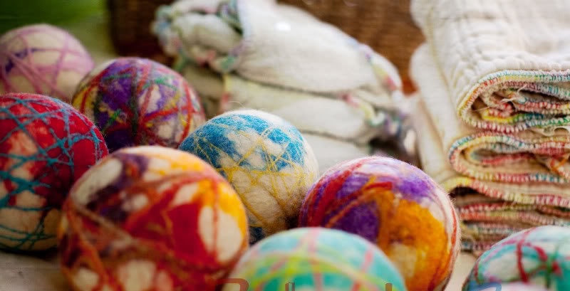 Tie Dye Stripe Dryer Balls